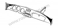 P274438 - Tableau de bord première couche pour Porsche 356a • 1958 • 1600 (616 / 1 t2) • Convertible d'a t2 • Boite manuelle 4 vitesses