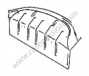 P274508 - Painel transversal compartimento do motor para Porsche 356C • 1965 • 1600 sc (616 / 16) • Cabrio c • Caixa manual 4 velocidades