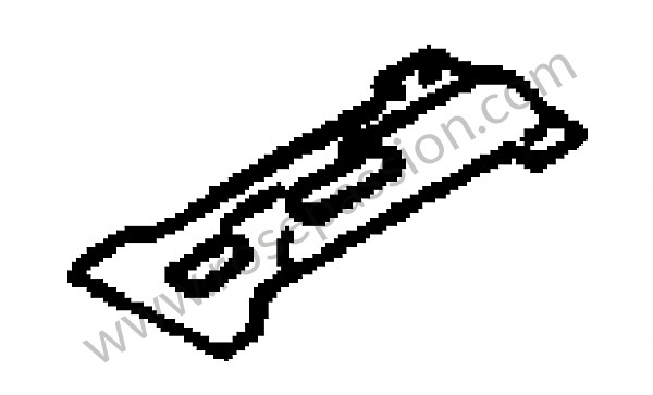 P274526 - Chapa de reforco painel de comandos para Porsche 356B T5 • 1961 • 1600 s (616 / 2 t5) • Cabrio b t5 • Caixa manual 4 velocidades