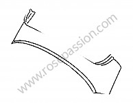P274581 - Connecting piece roof for Porsche 356a • 1957 • 1600 (616 / 1) • Coupe a t1 • Manual gearbox, 4 speed