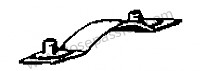 P274603 - Moerhouder voor Porsche 356B T6 • 1961 • 1600 (616 / 1 t6) • Coupe reutter b t6 • Manuele bak 4 versnellingen
