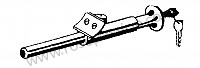 P274711 - Fechadura de bloqueio com 2 chaves auxiliares para Porsche 356a • 1956 • 1600 (616 / 1) • Cabrio a t1 • Caixa manual 4 velocidades
