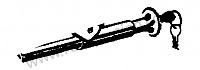P274711 - Serratura di bloccaggio con 2 chiavi secondarie per Porsche 356B T6 • 1962 • 1600 s (616 / 12 t6) • Roadster b t6 • Cambio manuale 4 marce