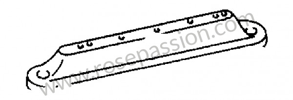 P274766 - Seat rail support for Porsche 356B T6 • 1962 • 1600 super 90 (616 / 7 t6) • Coupe karmann b t6 • Manual gearbox, 4 speed