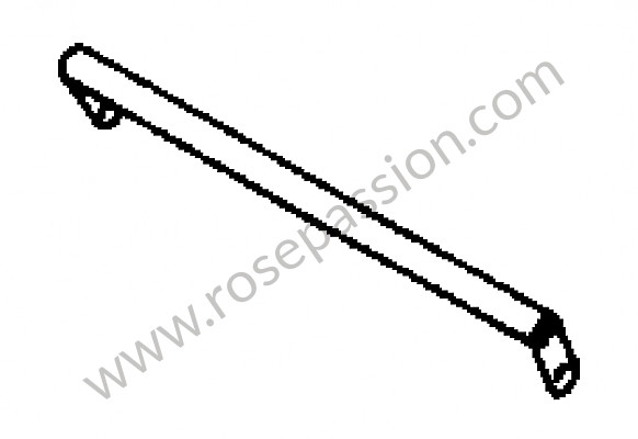 P274803 - Connecting tube for Porsche 356B T6 • 1962 • 1600 (616 / 1 t6) • Cabrio b t6 • Manual gearbox, 4 speed