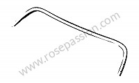 P274989 - Telaio del parabrezza superiore cromato per Porsche 356a • 1955 • 1600 s (616 / 2) • Speedster a t1 • Cambio manuale 4 marce