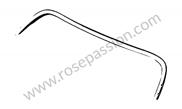 P274989 - Moldura de parabrisas arriba cromado para Porsche 356a • 1955 • 1300 s (589 / 2) • Speedster a t1 • Caja manual de 4 velocidades