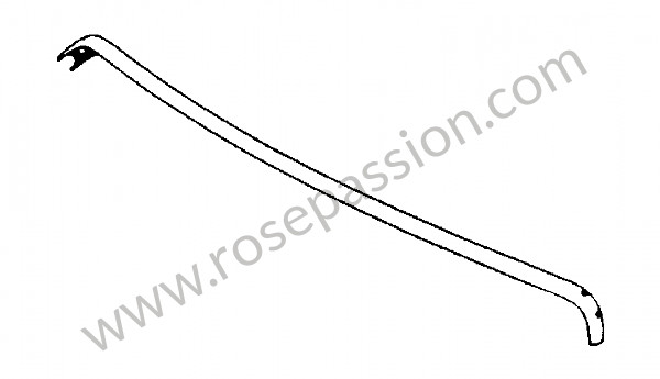 P274990 - Windscreen frame chrome upper for Porsche 356B T5 • 1961 • 1600 s (616 / 2 t5) • Roadster b t5 • Manual gearbox, 4 speed