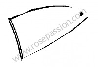 P275088 - Vidro traseiro para Porsche 356B T6 • 1962 • 1600 (616 / 1 t6) • Karmann hardtop coupe b t6 • Caixa manual 4 velocidades
