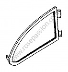 P275089 - Window retaining bracket for Porsche 356a • 1958 • 1500 carrera gt (692 / 1) • Coupe a t2 • Manual gearbox, 4 speed
