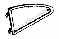 P275089 - Quadro suporte do vidro para Porsche 356B T5 • 1959 • 1600 s (616 / 2 t5) • Coupe b t5 • Caixa manual 4 velocidades