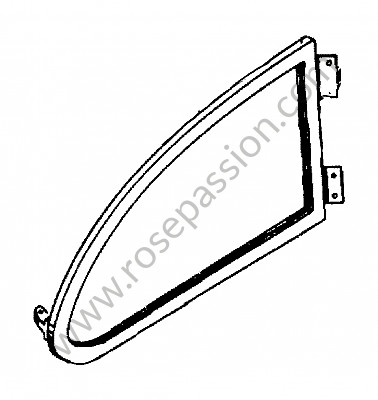 P275090 - Window retaining bracket for Porsche 356a • 1956 • 1300 (506 / 2) • Coupe a t1 • Manual gearbox, 4 speed