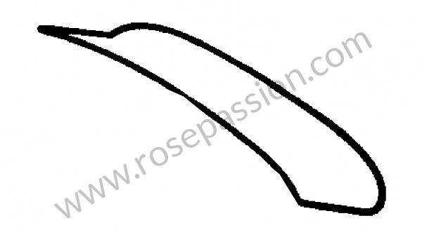 P275119 - Perfil goma para Porsche 356C • 1965 • 1600 c (616 / 15) • Coupe karmann c • Caja manual de 4 velocidades