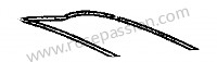 P275128 - Metade do quadro deco. para Porsche 356B T5 • 1960 • 1600 (616 / 1 t5) • Karmann hardtop coupe b t5 • Caixa manual 4 velocidades