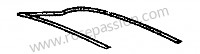 P275128 - Metade do quadro deco. para Porsche 356a • 1959 • 1600 s (616 / 2 t2) • Cabrio a t2 • Caixa manual 4 velocidades