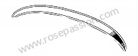 P275259 - Profiellijst mit bekleding farbangabe erforderlich voor Porsche 356a • 1955 • 1600 s (616 / 2) • Coupe a t1 • Manuele bak 4 versnellingen