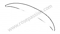 P275259 - Listeau profile avec housse indiquer la couleur pour Porsche 356B T5 • 1960 • 1600 s (616 / 2 t5) • Karmann hardtop coupe b t5 • Boite manuelle 4 vitesses