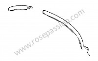 P275266 - Listeau profile complet court pour Porsche 356B T6 • 1961 • 1600 s (616 / 12 t6) • Roadster b t6 • Boite manuelle 4 vitesses