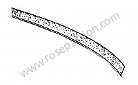 P275292 - Moulding rubber right for Porsche 356a • 1957 • 1500 carrera gs (547 / 1) • Speedster a t2 • Manual gearbox, 4 speed