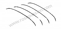 P275407 - Transverse strut for Porsche 356B T5 • 1961 • 1600 (616 / 1 t5) • Cabrio b t5 • Manual gearbox, 4 speed