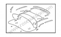 P275550 - 活动顶篷框架 不带 活动顶篷盖 为了 Porsche 356a • 1958 • 1600 (616 / 1 t2) • Convertible d'a t2