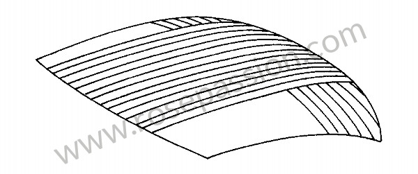P275588 - Heat insulation for Porsche 356C • 1963 • 1600 sc (616 / 16) • Cabrio c • Manual gearbox, 4 speed