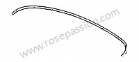 P275616 - Liston embellecedor para Porsche 356a • 1958 • 1600 carrera gs (692 / 2) • Cabrio a t2 • Caja manual de 4 velocidades