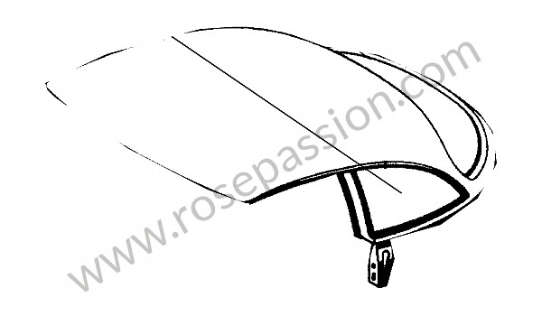 P275631 - Hardtop con telaio del tetto per Porsche 356a • 1958 • 1600 (616 / 1 t2) • Cabrio a t2 • Cambio manuale 4 marce