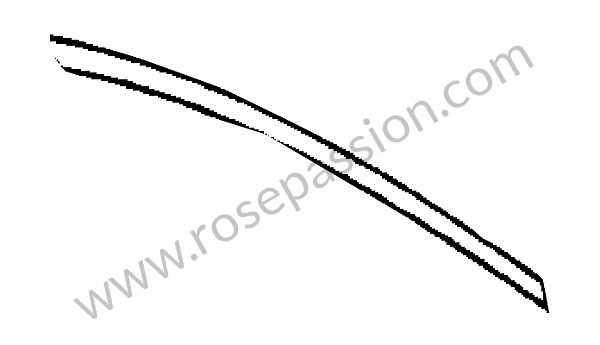 P275645 - Friso ornamental peca central com revestimento para Porsche 356a • 1958 • 1600 s (616 / 2 t2) • Cabrio a t2 • Caixa manual 4 velocidades