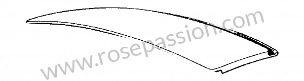 P275667 - Tapa para Porsche 356B T5 • 1960 • 1600 (616 / 1 t5) • Coupe b t5 • Caja manual de 4 velocidades
