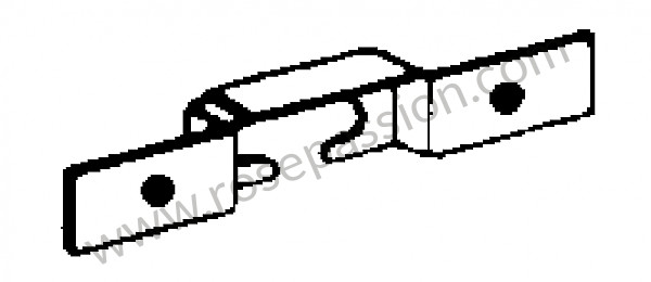 P275717 - Soporte perno para Porsche 356B T6 • 1961 • 1600 s (616 / 12 t6) • Coupe reutter b t6 • Caja manual de 4 velocidades