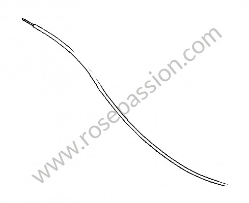 P275751 - Bowden cable for Porsche 356B T5 • 1961 • 1600 (616 / 1 t5) • Coupe b t5 • Manual gearbox, 4 speed