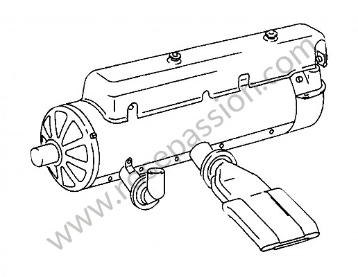 P275771 - Aparato calefactor para Porsche 356C • 1963 • 2000 carrera gs (587 / 1) • Cabrio c • Caja manual de 4 velocidades