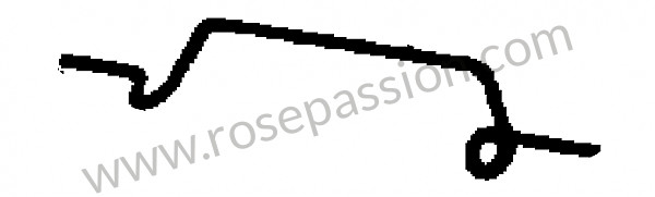 P275872 - Staffa di fissaggio per Porsche 356a • 1955 • 1300 (506 / 2) • Cabrio a t1 • Cambio manuale 4 marce
