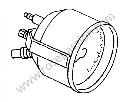 P275996 - Tachometer for Porsche 356a • 1955 • 1300 s (589 / 2) • Speedster a t1 • Manual gearbox, 4 speed