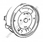 P276011 - Instrument cluster 356 bt6 61-62 6 volts for Porsche 356B T6 • 1962 • 1600 (616 / 1 t6) • Roadster b t6 • Manual gearbox, 4 speed