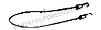 P276036 - Tension rope for Porsche 356C • 1964 • 2000 carrera gs (587 / 1) • Cabrio c • Manual gearbox, 4 speed