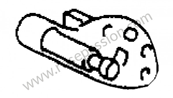 P276163 - Drosselklappenhebel voor Porsche 356B T5 • 1960 • 1600 carrera gt (692 / 3a) • Coupe b t5 • Manuele bak 4 versnellingen