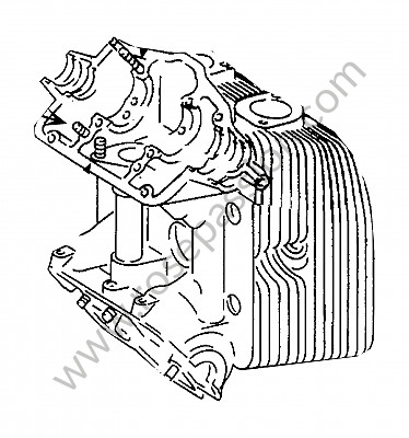 P276193 - Zylinderkopf mit ventilen lagerdeckel und stiftschraube bestehend aus: bild für Porsche 356B T5 • 1959 • 1600 carrera gt (692 / 3) • Coupe b t5 • 4-gang-handschaltgetriebe