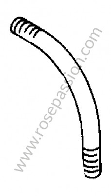 P276268 - Hose for carburettor preheating for Porsche 356B T6 • 1962 • 2000 carrera gs (587 / 1) • Coupe reutter b t6 • Manual gearbox, 4 speed