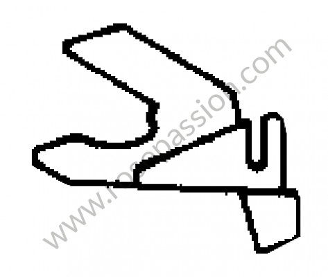 P276361 - Estribo de soporte carburador para Porsche 356B T5 • 1960 • 1600 carrera gt (692 / 3) • Coupe b t5 • Caja manual de 4 velocidades