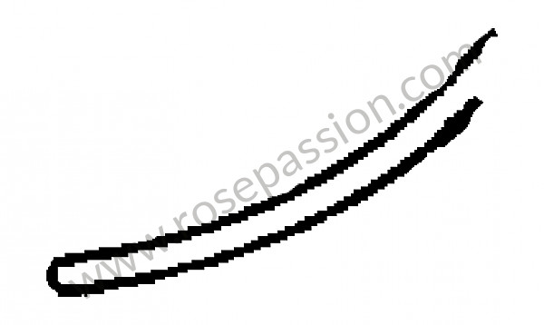 P276450 - Câble d'allumage cylindre pour Porsche 356B T5 • 1960 • 1600 carrera gt (692 / 3a) • Coupe b t5 • Boite manuelle 4 vitesses