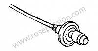 P276454 - Câble d'allumage cylindre pour Porsche 356C • 1963 • 2000 carrera gs (587 / 1) • Cabrio c • Boite manuelle 4 vitesses