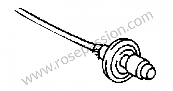 P276454 - Cable de encendido  cilindro para Porsche 356B T6 • 1963 • 2000 carrera gs (587 / 1) • Cabrio b t6 • Caja manual de 4 velocidades