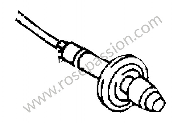 P276455 - Ignition lead  cylinder for Porsche 356C • 1963 • 2000 carrera gs (587 / 1) • Cabrio c • Manual gearbox, 4 speed
