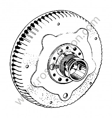 P276463 - Tambour de frein complet pour Porsche 356B T5 • 1961 • 1600 s (616 / 2 t5) • Roadster b t5 • Boite manuelle 4 vitesses