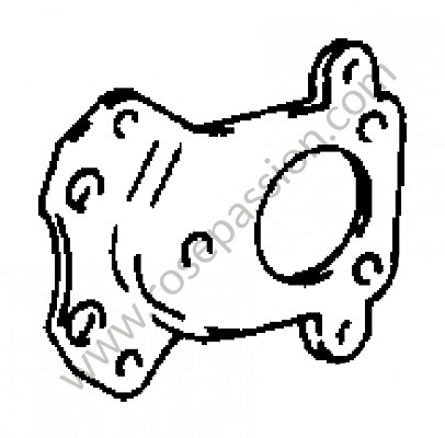P276479 - Mounting plate for Porsche 356B T6 • 1963 • 2000 carrera gs (587 / 1) • Coupe reutter b t6 • Manual gearbox, 4 speed