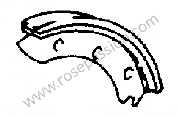 P276503 - Sapata do travao com pastilha para Porsche 356C • 1963 • 2000 carrera gs (587 / 1) • Coupe c • Caixa manual 4 velocidades