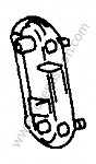 P276522 - Plaque d'appui pour Porsche 356B T6 • 1961 • 1600 s (616 / 12 t6) • Coupe reutter b t6 • Boite manuelle 4 vitesses