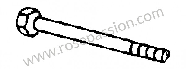 P277091 - Parafuso hexagonal para Porsche 356a • 1958 • 1500 carrera gt (692 / 1) • Speedster a t2 • Caixa manual 4 velocidades